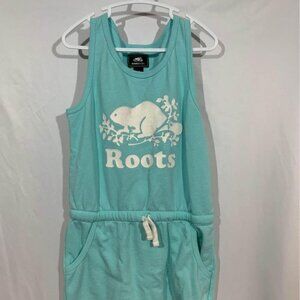 ROOTS girls age 9-10 jogger dress. Teal in colour. Excellent condition.